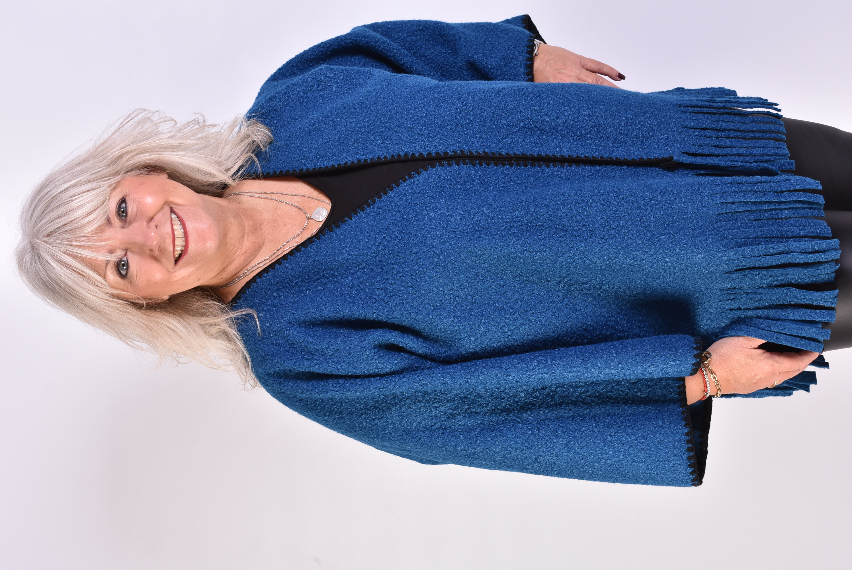Richmond Boucle Fringe Cardi